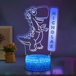 Custom Dinosaur Night Lights with Name / 7 Color Changing LED Lamp 10