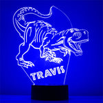 Custom Dinosaur Night Lights with Name / 7 Color Changing LED Lamp III22